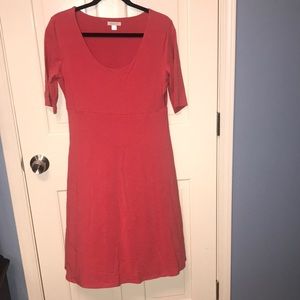 Garnet Hill Short Sleeve Knit Dress